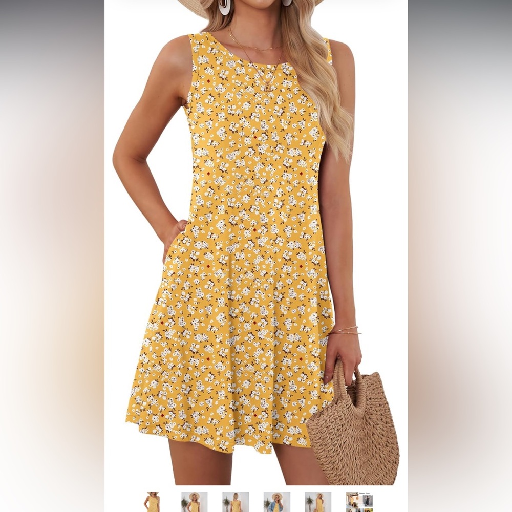 Sunny Floral Sleeveless Mini Dress
